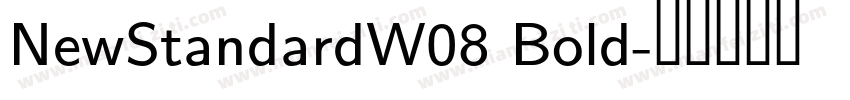 NewStandardW08 Bold字体转换